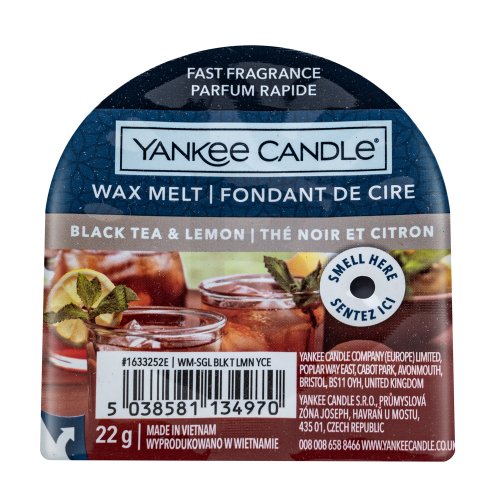 Yankee Candle Black Tea & Lemon 22 g 22 namų kvapas
