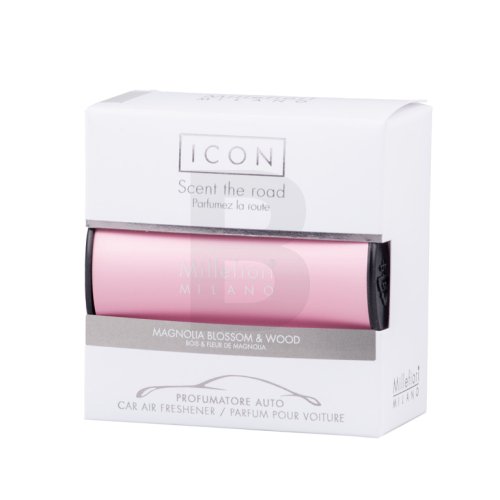 Millefiori Milano Icon Car Air Freshener Magnolia Blossom & Wood Classic Pink namų kvapas