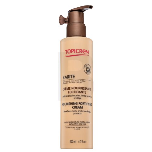 Topicrem Leave-in care for curly and frizzy hair Karite (Nourishing Fortifying Cream) Plaukų priežiūra Moterims