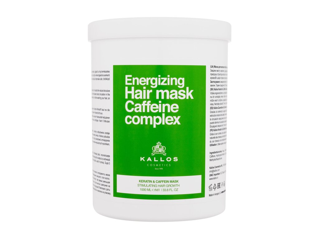 Kallos Cosmetics Caffeine Complex Energizing Hair Mask plaukų kaukė