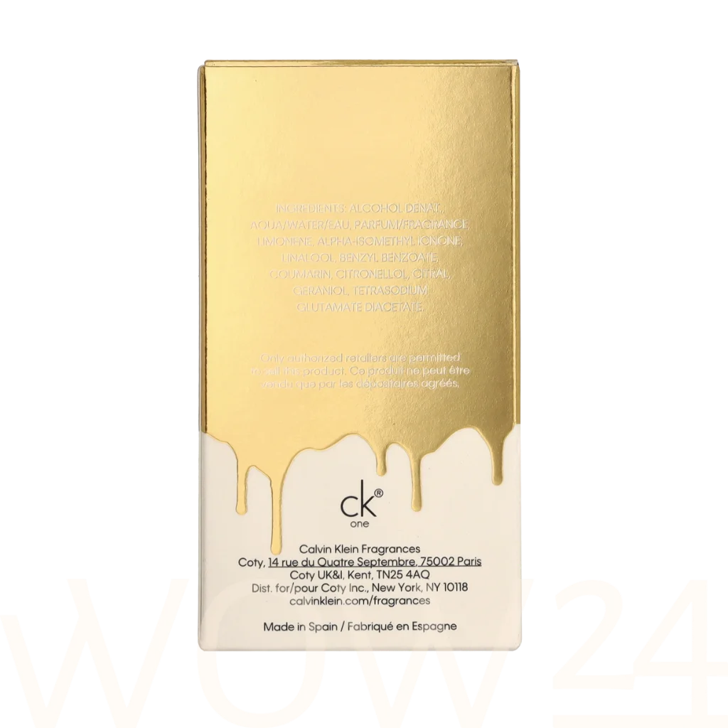 Calvin Klein Calvin Klein Ck One Gold Edt Spray 50 ml kvepalai Unisex EDT