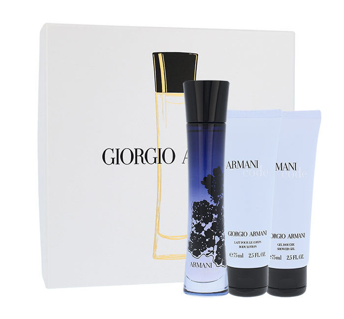 Giorgio Armani Code 50ml Edp 50ml + 75ml Shower gel + 75ml Body lotion Kvepalai Moterims EDP Rinkinys