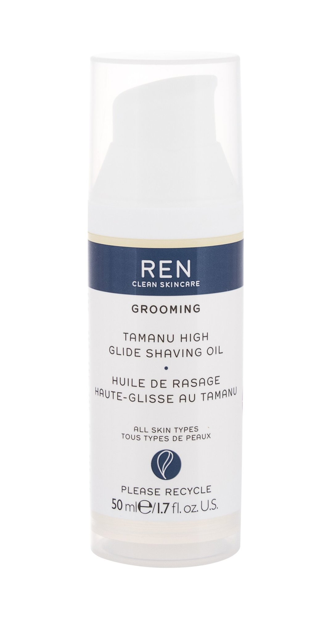 Ren Clean Skincare Grooming Tamanu High Glide Shaving Oil skutimosi gelis