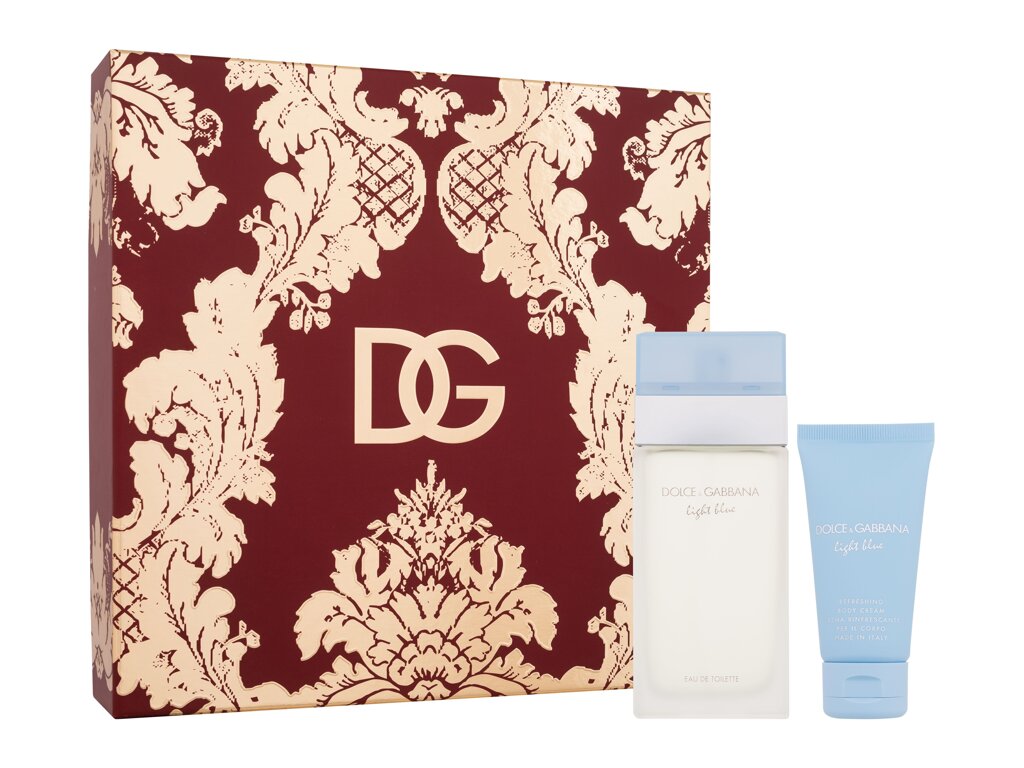 Dolce & gabbana Light Blue Eau De Toilette 100 ml Edt 100 ml + Body Cream 50 ml Set