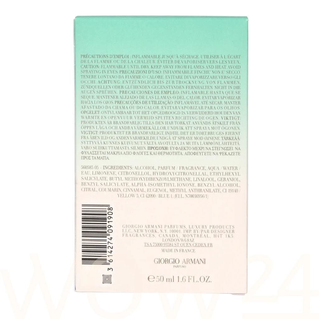 Armani Prive Acqua di Gioia Intense Eau De Parfum 50ml Kvepalai Moterims thumbnail 12