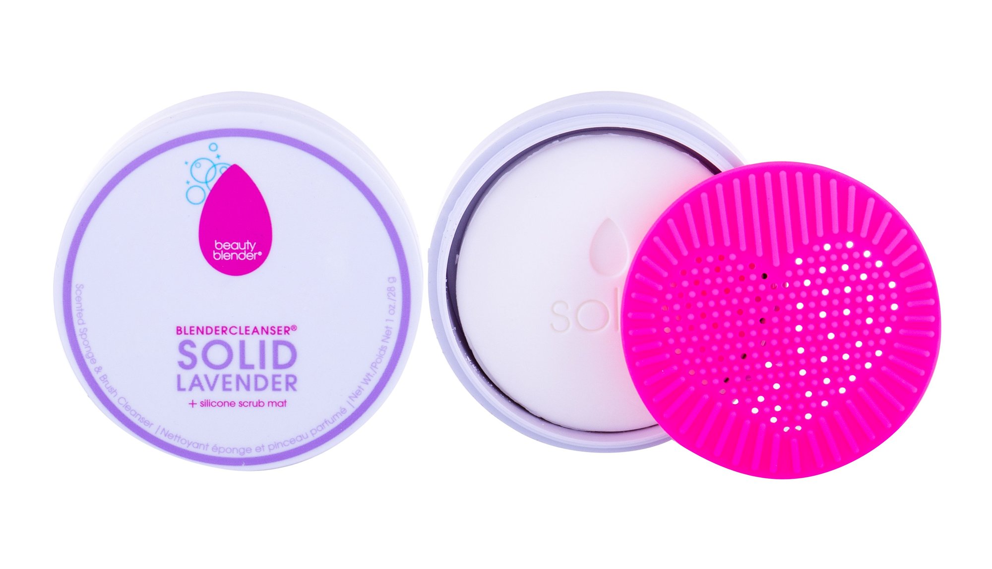 beautyblender cleanser Solid Lavender aplikatorius