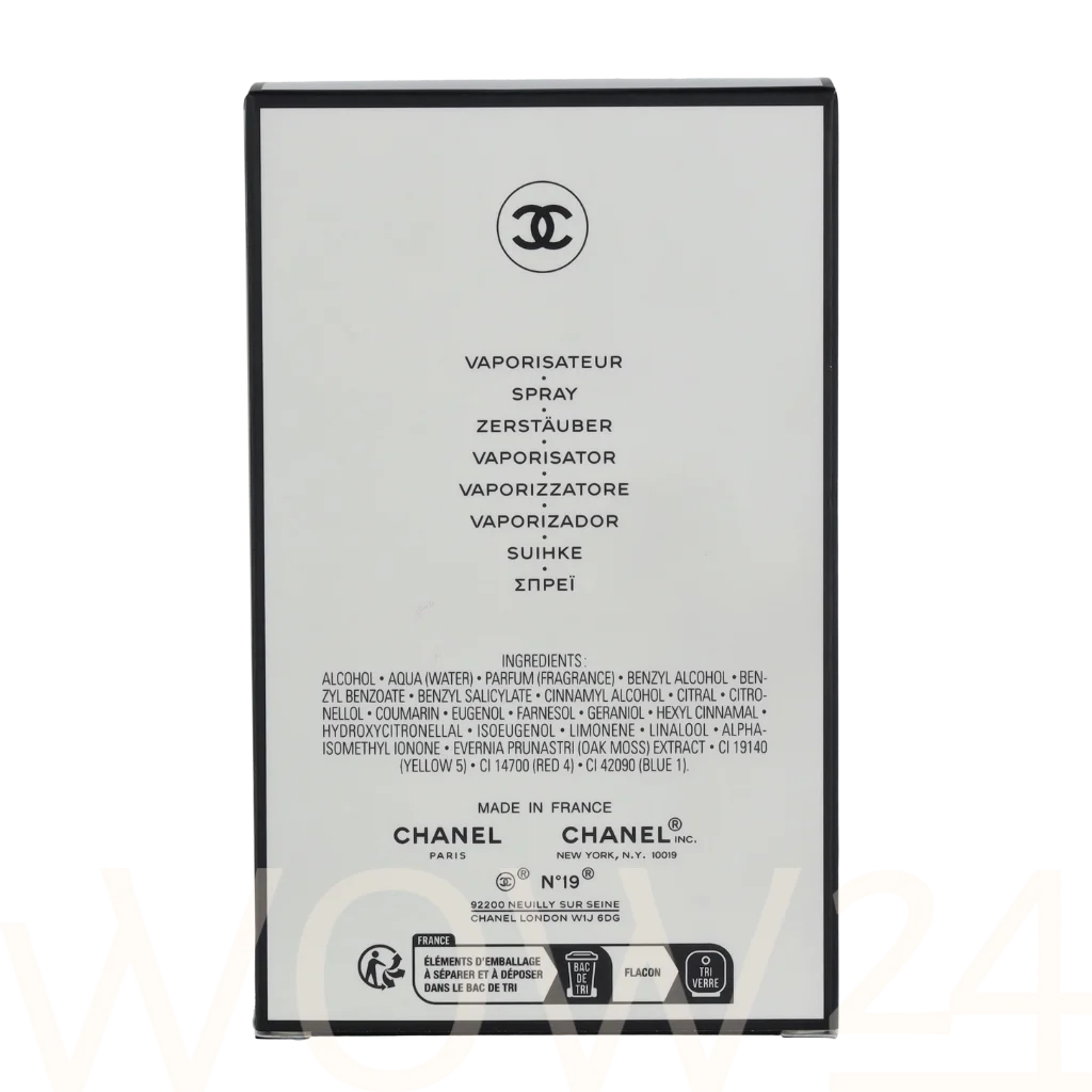 Chanel Chanel No 19 Edp Spray 100 ml kvepalai Moterims EDP