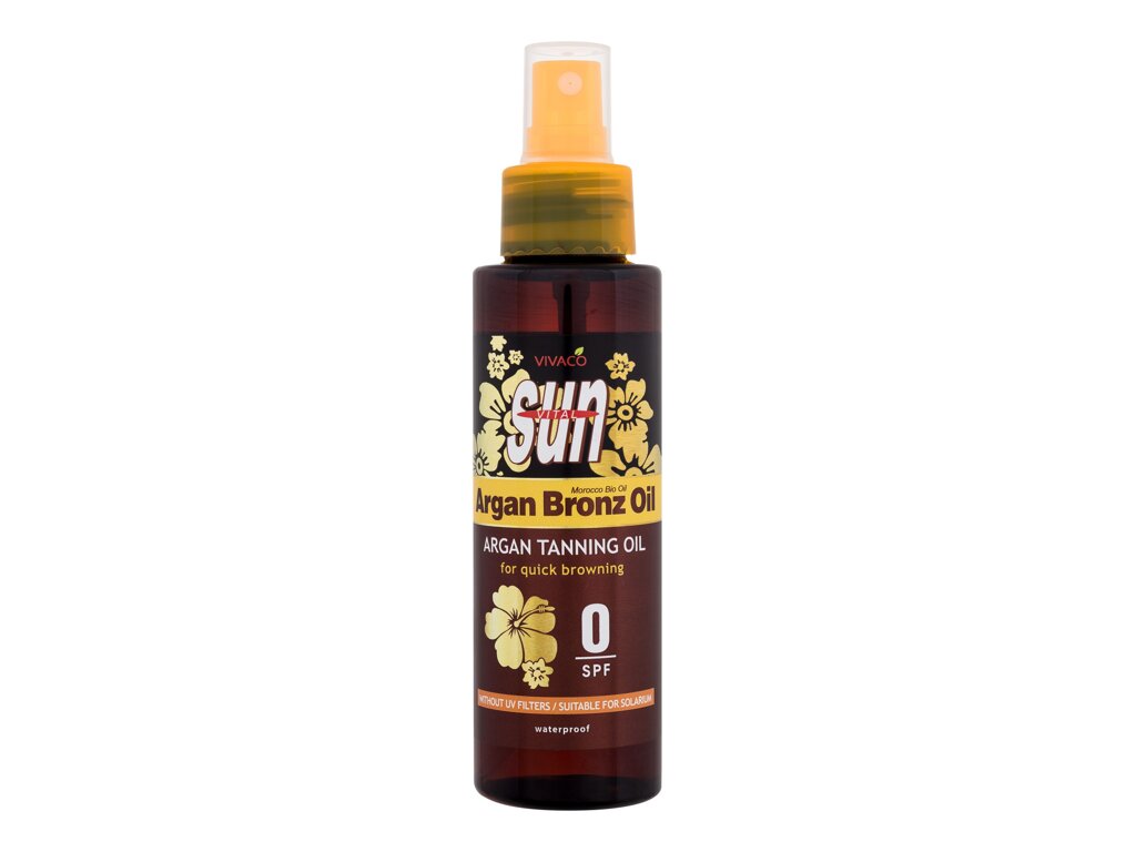 Vivaco Sun Argan Bronz Oil Tanning Oil Kūno losjonas nuo saulės 100 ml Damaged box