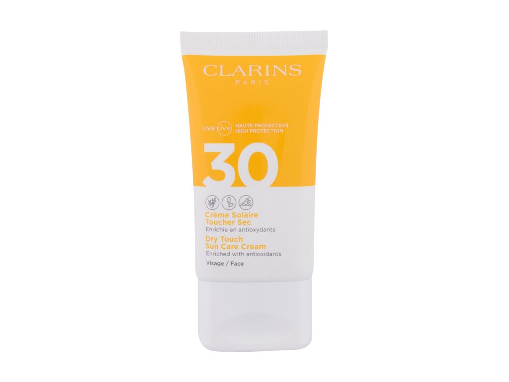 Clarins Sun Care Dry Touch 50ml veido apsauga (Pažeista pakuotė)