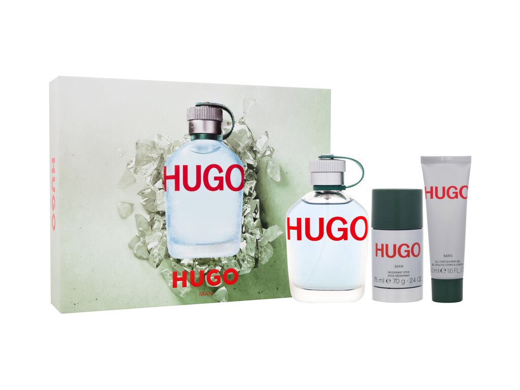 Hugo Boss Hugo Man 125ml Edt 125 ml + Shower Gel 50 ml + Deostick 75 ml Kvepalai Vyrams EDT Rinkinys