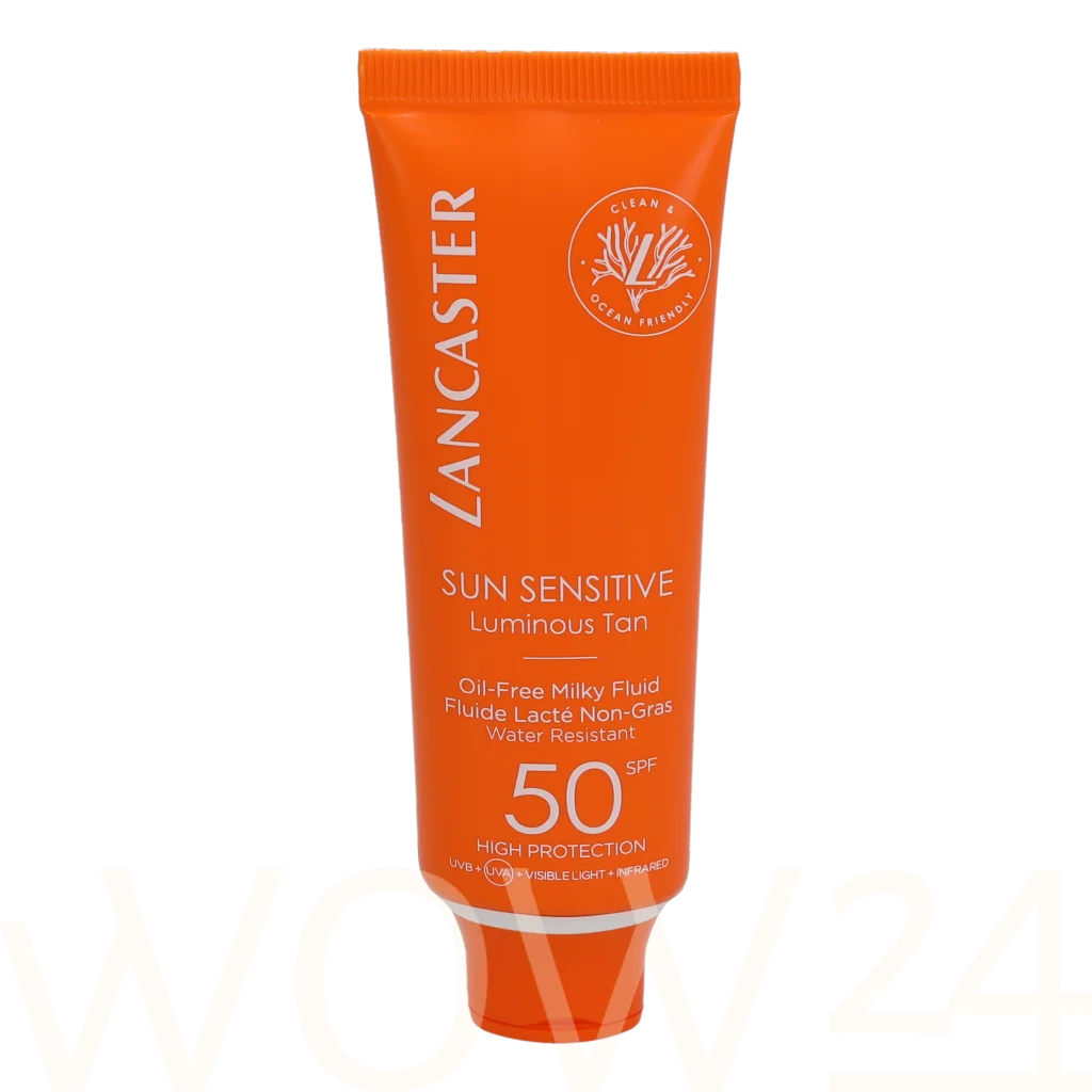 Lancaster Lancaster Sun Sensitive Oil-Free Milky Fluid SPF50 50 ml Unisex Apsauga nuo saulės veidui