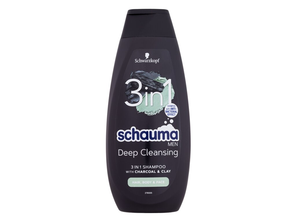 Schwarzkopf  Schauma Men Deep Cleansing 3in1 &scaron;ampūnas