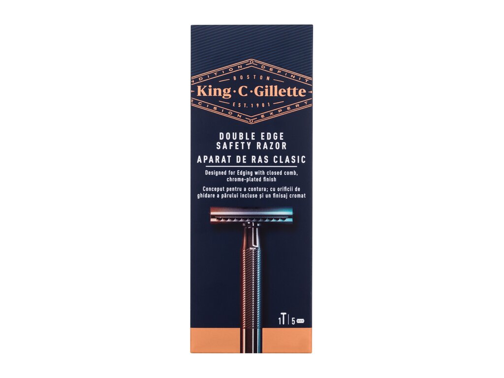 Gillette King C. Double Edge Safety Razor 1 ml Damaged box