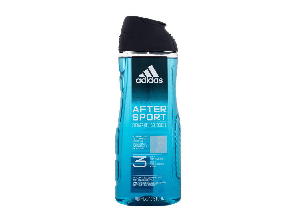 Adidas After Sport Shower Gel 3-In-1 400ml dušo želė