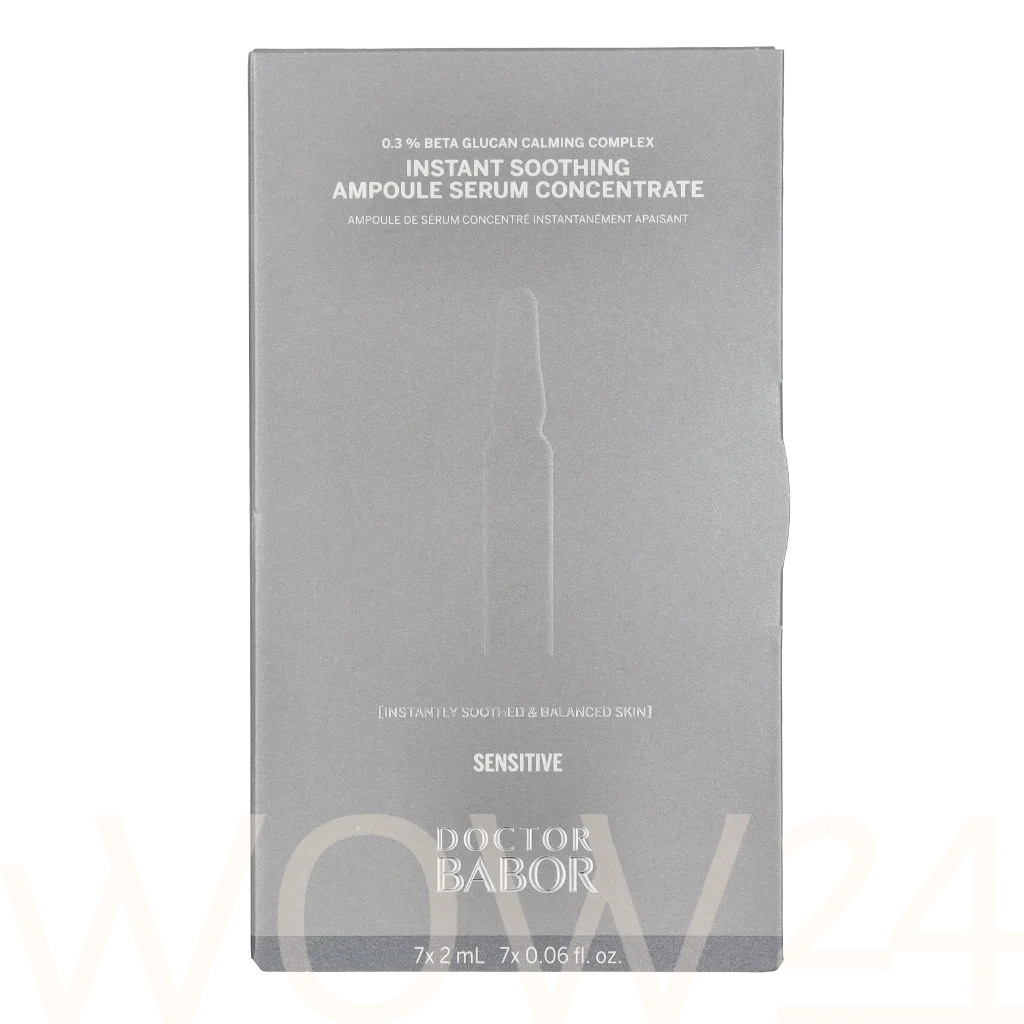 Babor Doctor Babor Instant Soothing (Ampoule Serum Concentrate) 7 x 2 ml 2ml vietinės priežiūros priemonė Babor Doctor Babor Instant Soothing (Ampoule Serum Concentrate) 7 x 2 ml 2ml vietinės priežiūros priemonė