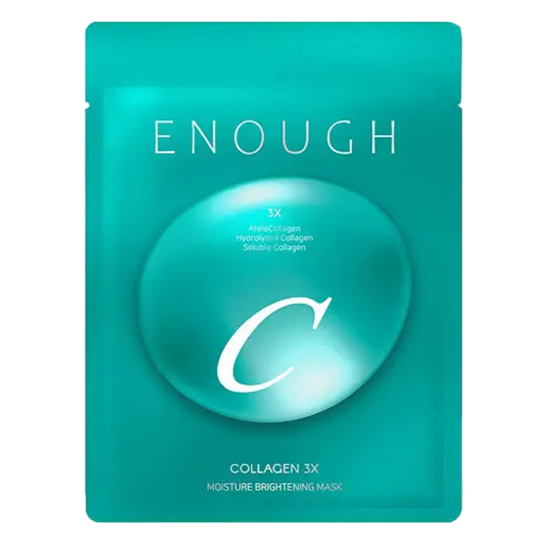 Enough ENOUGH Collagen 3X Moisture Brightening Sheet Mask, 1 pc Veido kaukė
