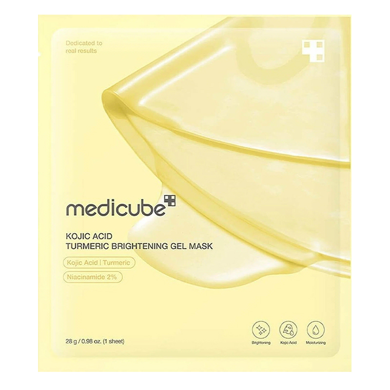 Medicube Medicube Kojic Acid Turmeric Brightening Gel Mask Hidrogelinė veido kaukė Moterims