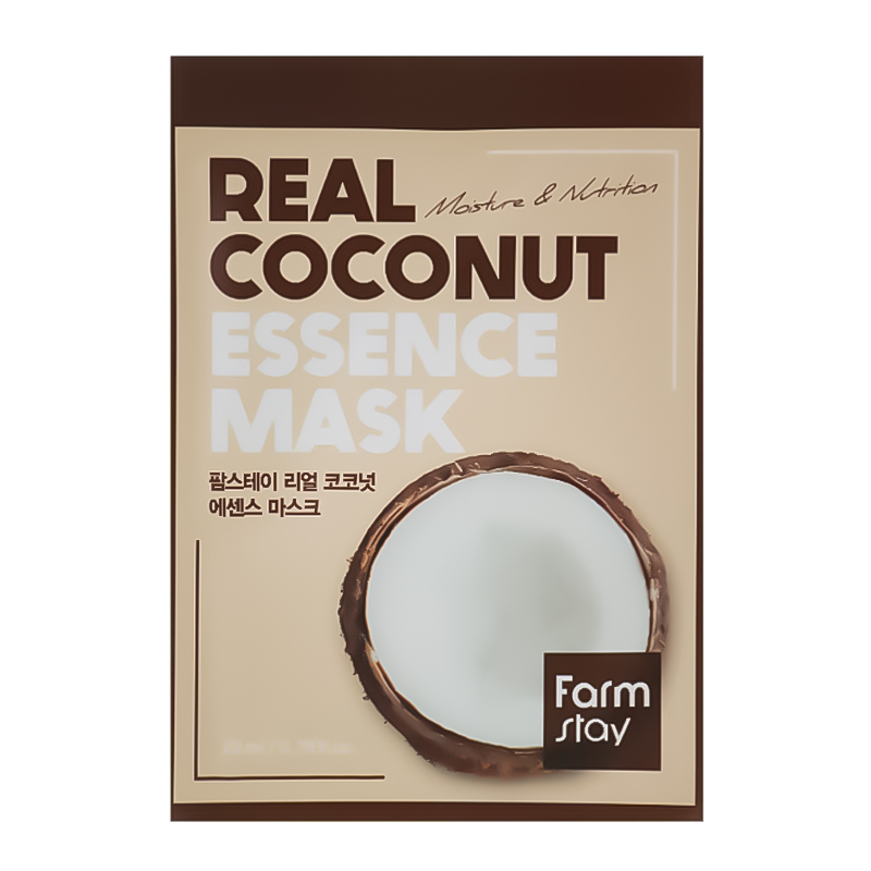 Farmstay FarmStay Real Coconut Essence Mask 1 pcs Unisex Korean cosmetic