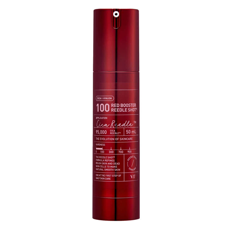VT Cosmetics VT COSMETICS Red Booster Reedle Shot 100 Antioxidant Anti-Aging Serum Booster with Microneedles, 50 ml Veido serumas