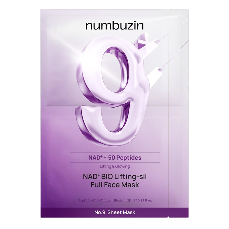 Numbuzin No.9 NAD+ BIO Lifting-sil Veido kaukė nuo rauk&scaron;lių Unisex