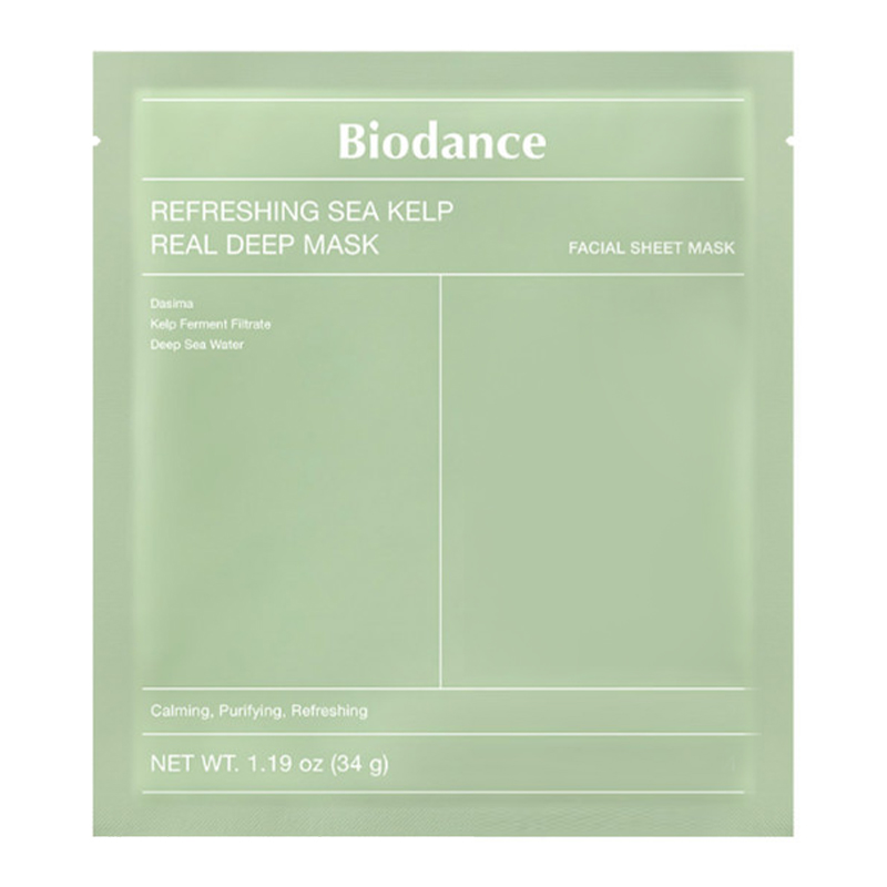 Biodance BIODANCE Refreshing Sea Kelp Real Deep Mask 1 pc Veido kaukė