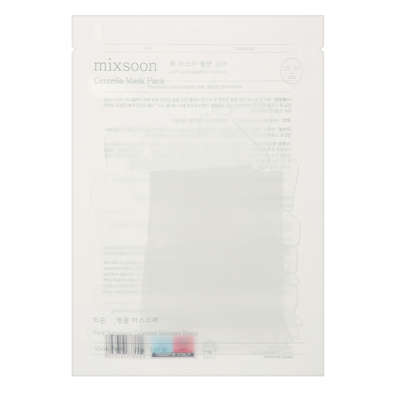 Mixsoon , Centella, Soothing, Sheet Mask, Face, Lak&scaron;tinė veido kaukė Unisex
