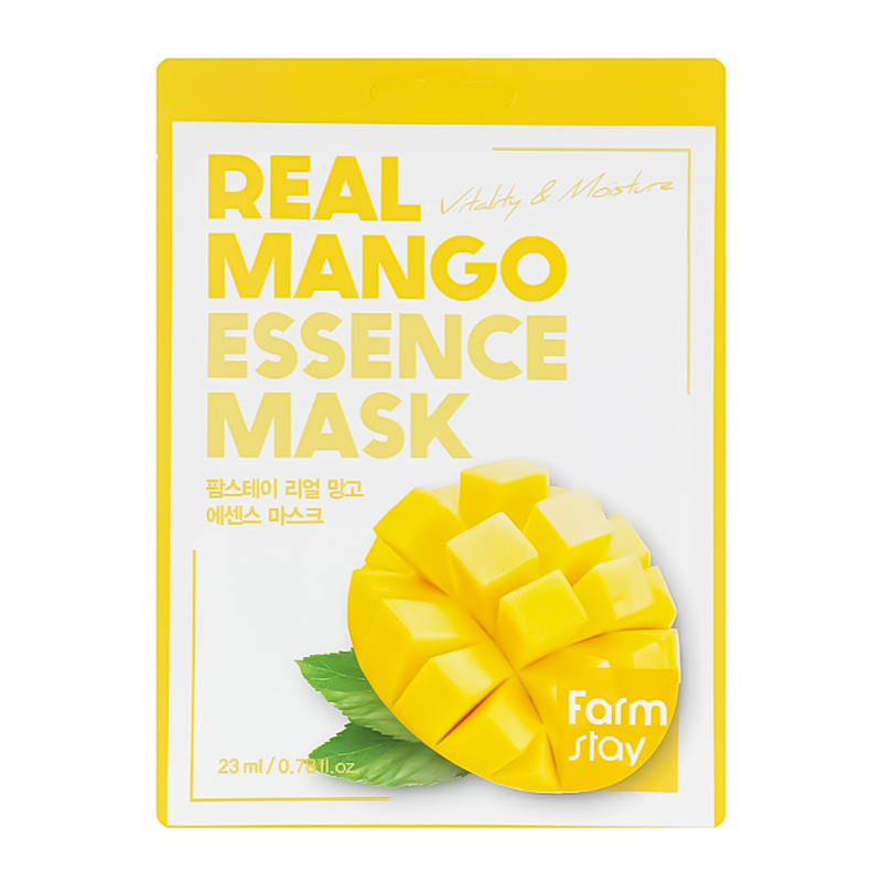 Farmstay FarmStay Real Mango Essence Mask 1 pcs Unisex Korean cosmetic