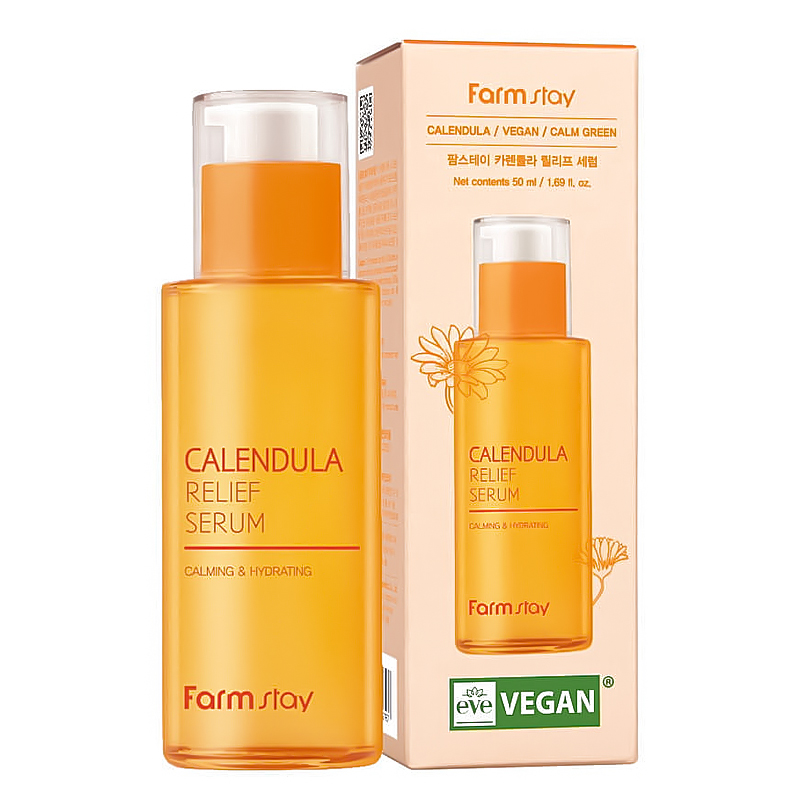 Farmstay Calendula Relief Serum 50 ml Veido serumas
