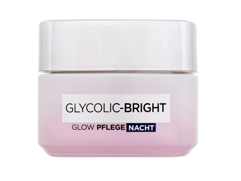 L'Oréal Paris Glycolic-Bright Glowing Cream Night 50ml naktinis kremas (Pažeista pakuotė)