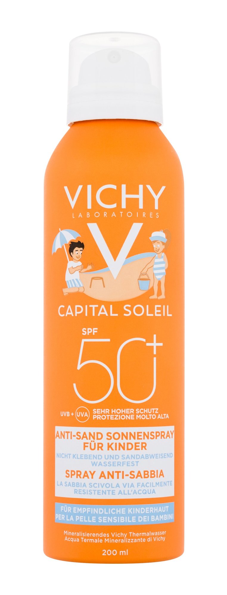 Vichy Capital Soleil Kids Anti-Sand Mist įdegio losjonas