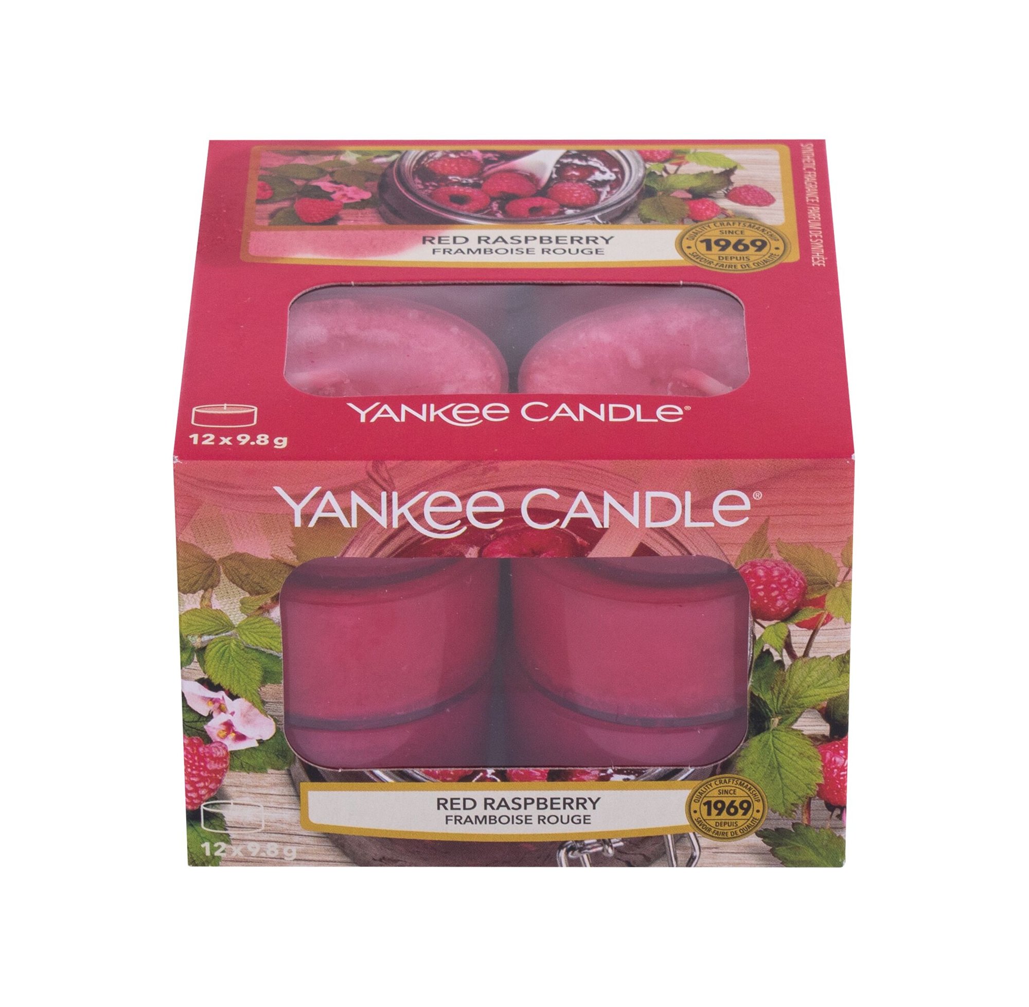 Yankee Candle Red Raspberry 117,6g Kvepalai Unisex Scented Candle (Pažeista pakuotė)