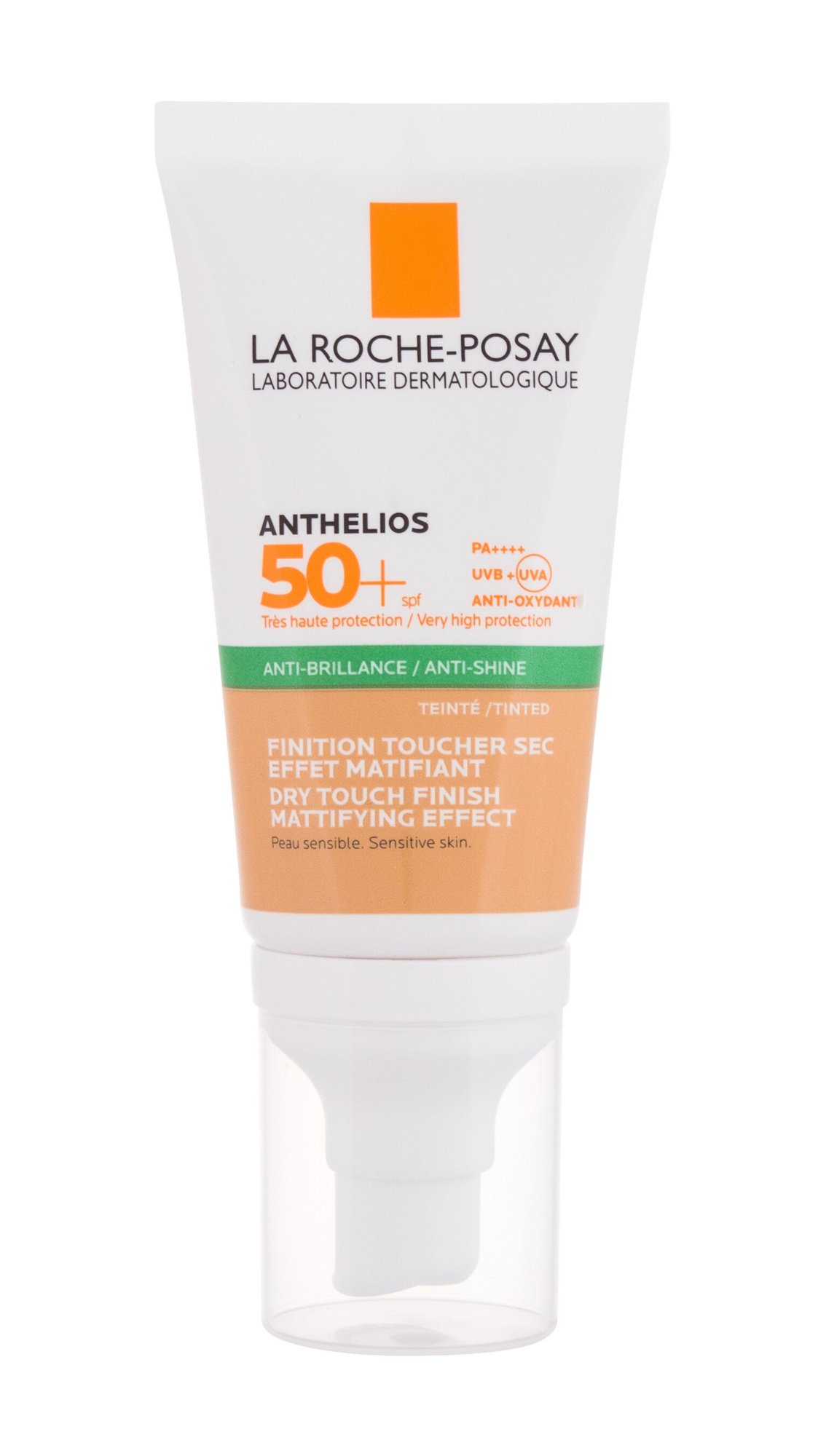 La Roche-Posay Anthelios Anti-Shine Tinted Dry Touch Gel-Cream veido apsauga