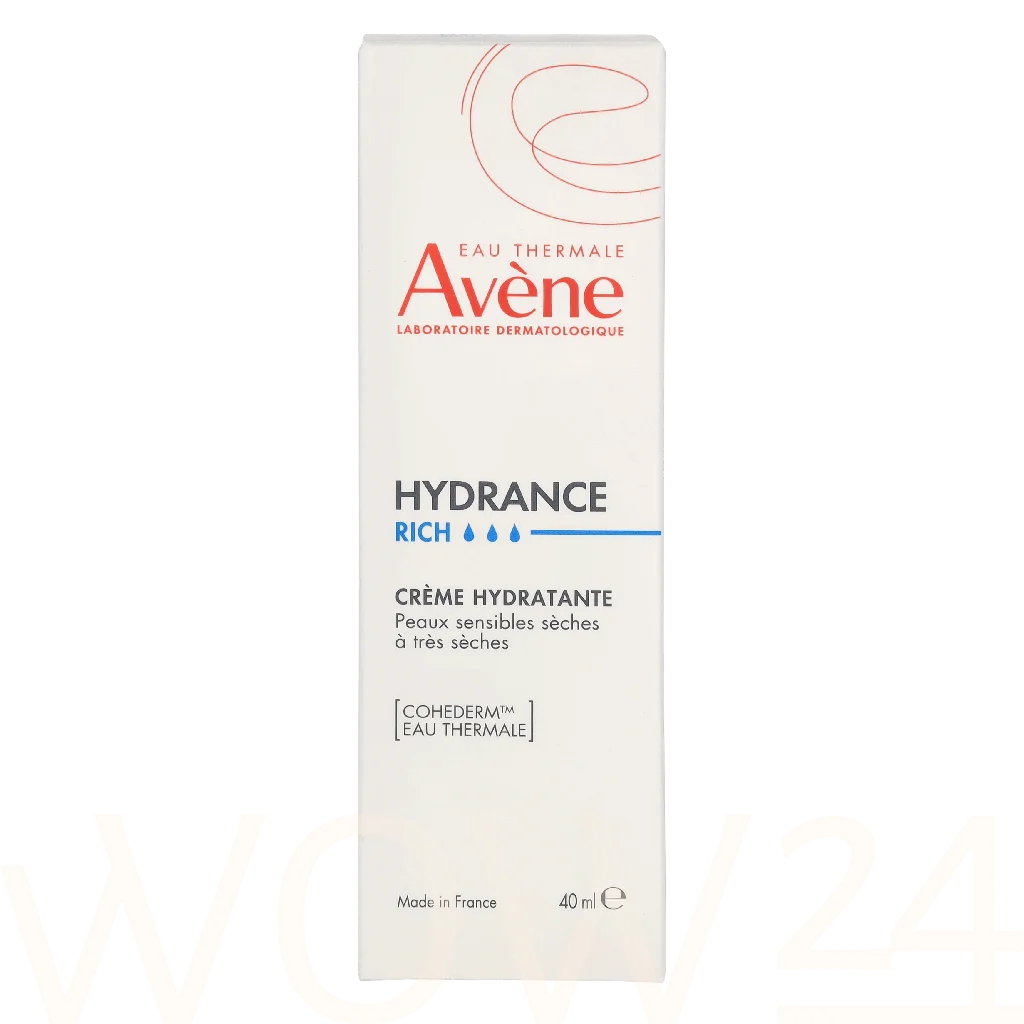 Avene Hydrance Rich Dieninis kremas Dieninis veido kremas Moterims