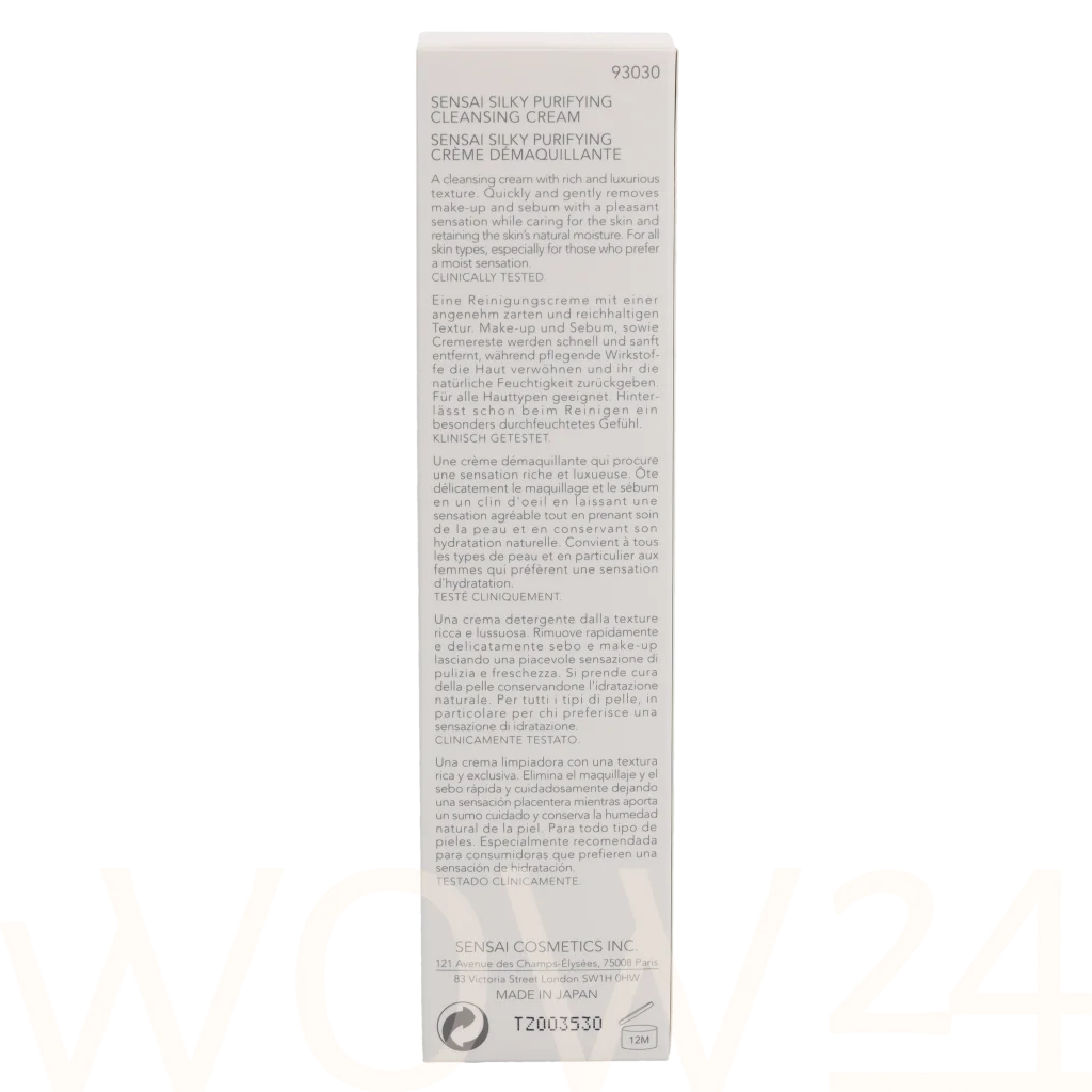 Sensai Silky Purifying Silky Purifying Cleansing Cream 125 ml veido kremas