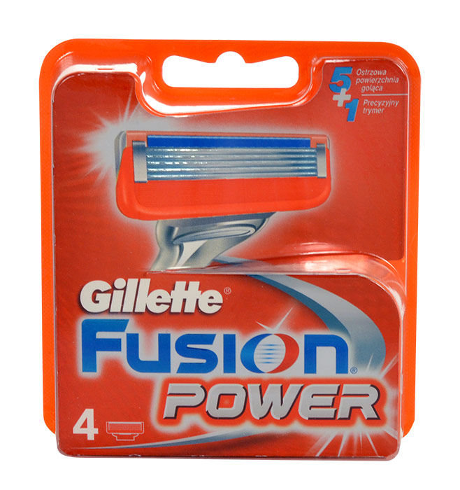 Gillette Fusion Power 4vnt skustuvo galvutė (Pažeista pakuotė)