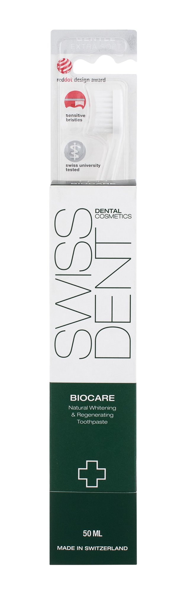 Swissdent Biocare Teeth & Gums 50ml Tooth Paste Biocare 50 ml + Tooth Brush Profi Extra Soft 1 pc dantų pasta Rinkinys