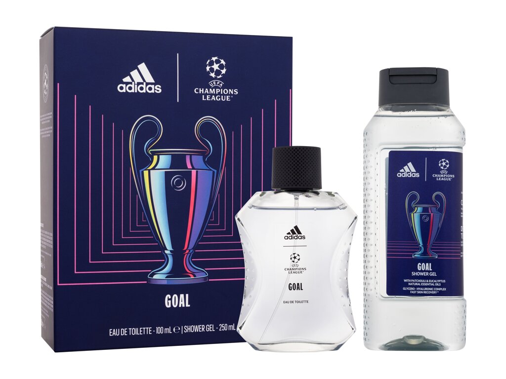 Adidas UEFA Champions League Goal Eau De Toilette 100 ml Damaged box Set