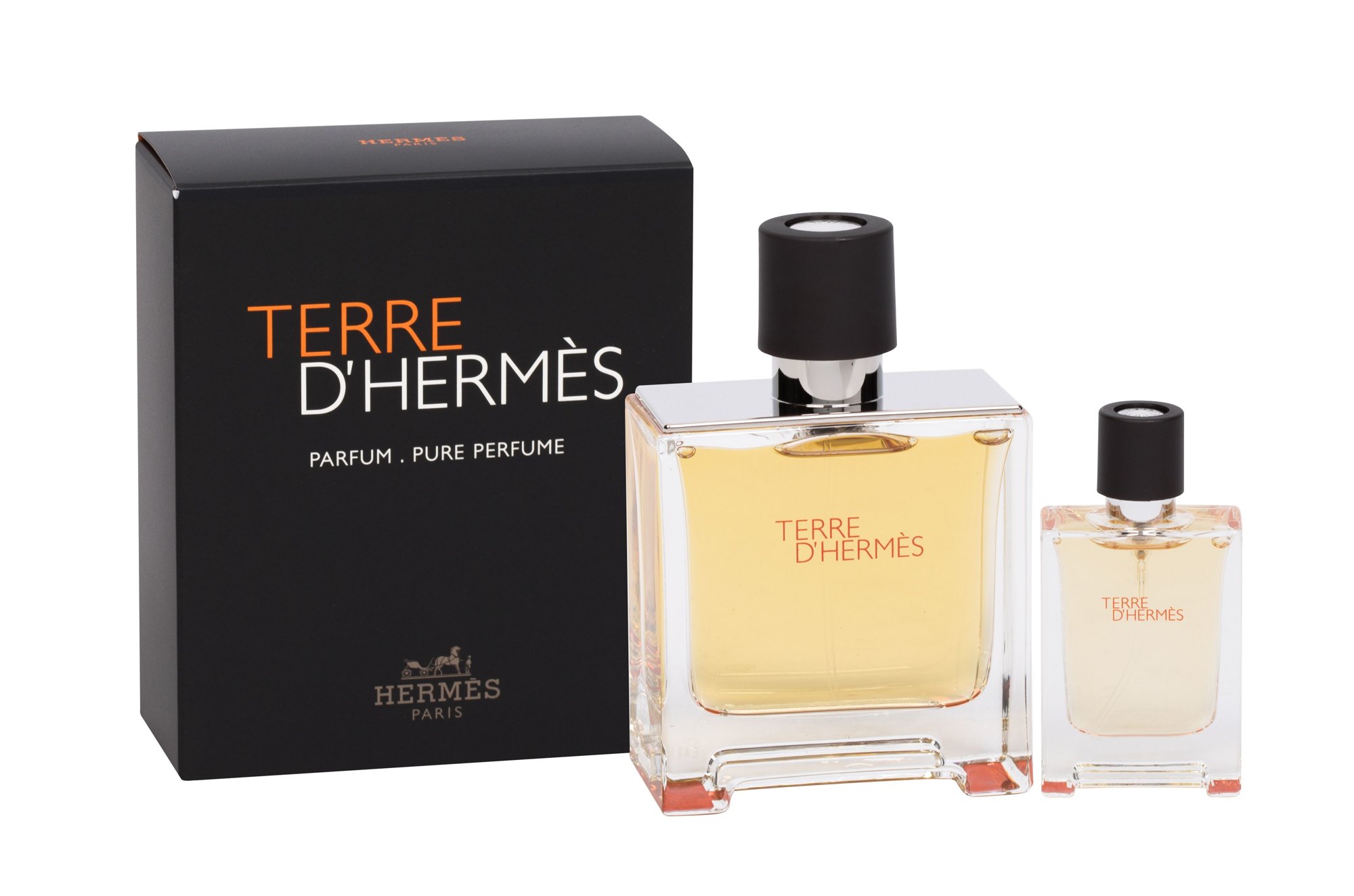 Hermes Terre d´Hermes 75ml Parfum 75 ml + Parfum 12,5 ml Kvepalai Vyrams Parfum Rinkinys