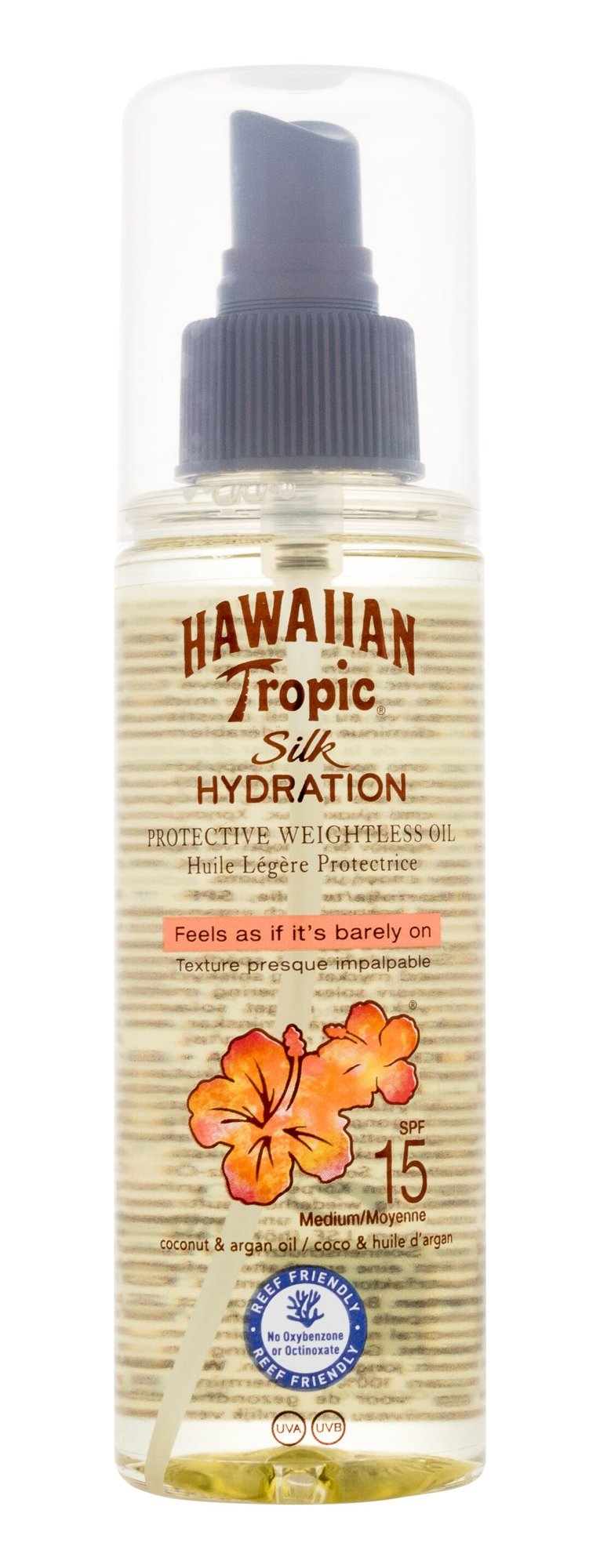 Hawaiian Tropic Silk Hydration Weightless Oil įdegio losjonas