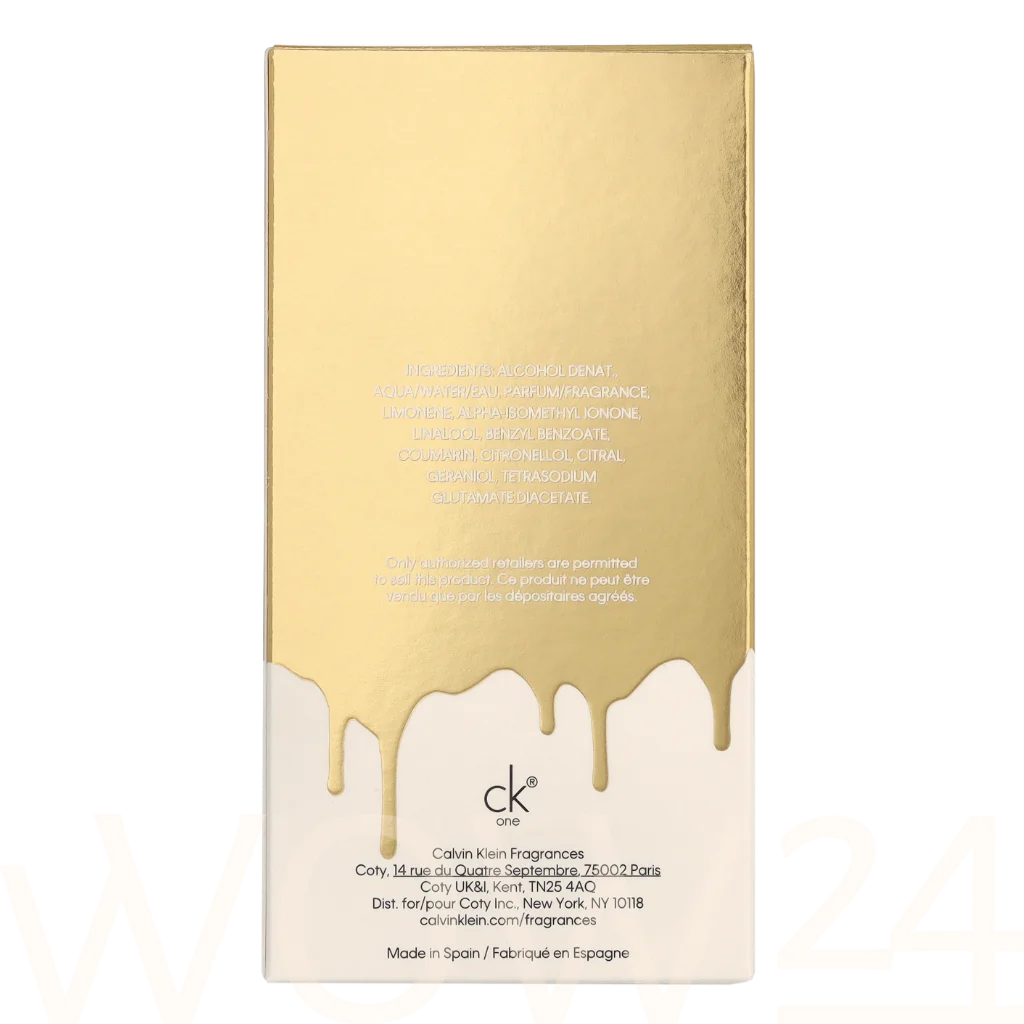 Calvin Klein Calvin Klein Ck One Gold Edt Spray 100 ml kvepalai Unisex EDT