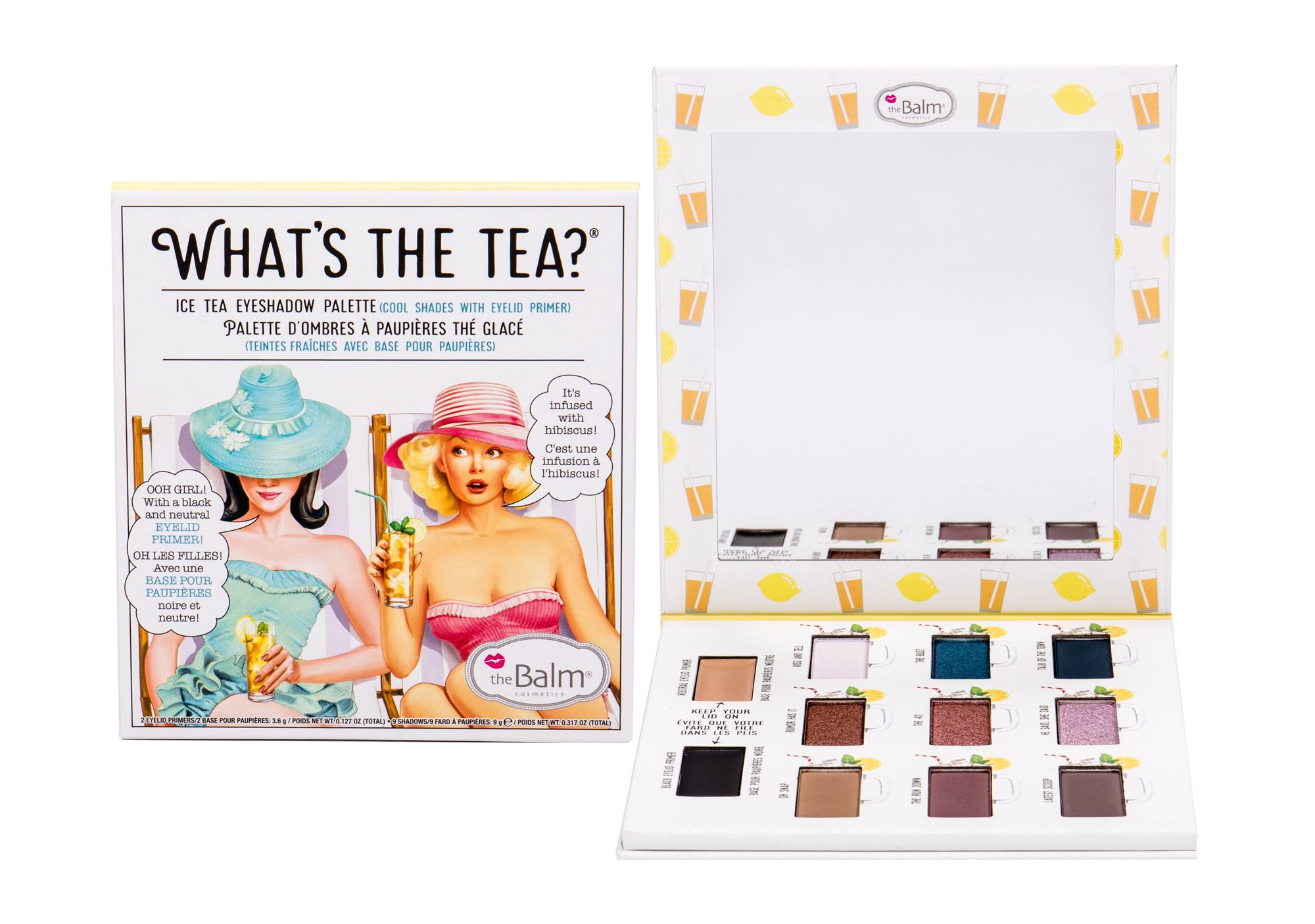 TheBalm What´s the Tea? Ice Tea Eyeshadow Palette šešėliai