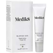 Medik8 Blemish SOS Rapid Action Target Gel 15ml vietinės priežiūros priemonė Medik8 Blemish SOS Rapid Action Target Gel 15ml vietinės priežiūros priemonė