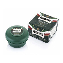 PRORASO Green Shaving Soap - Refreshing shaving soap with eucalyptus 150ml savaiminio įdegio kremas