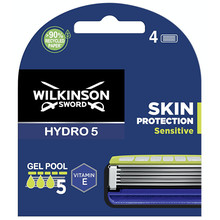 Wilkinson Sword Hydro 5 Skin Protection Sensitive 4 pcs savaiminio įdegio kremas