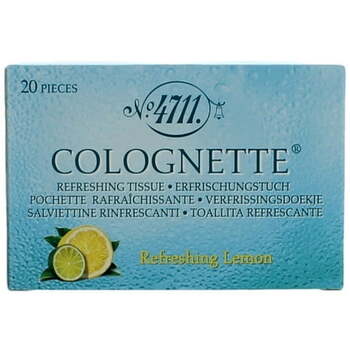 4711 Colognette Refreshing Lemon Tissues Valomosios servetėlės Makiažo valymo servetėlės Unisex