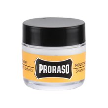 PRORASO Beard Wax Wood & Spice - Beard wax and mustache 15ml savaiminio įdegio kremas