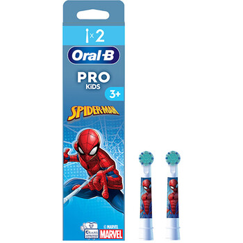 Oral-b Kids Spiderman ( 2 ks ) - N&aacute;hradn&iacute; hlavice Elektrinis dantų &scaron;epetėlis
