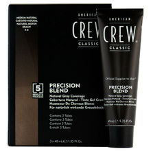 American Crew Precision Blend Natural Gray Coverage Medium Natural 4-5 3 x 40 ml