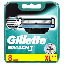 Gillette Replacement heads Gillette Mach3 5ks skustuvo galvutė Gillette Replacement heads Gillette Mach3 5ks skustuvo galvutė