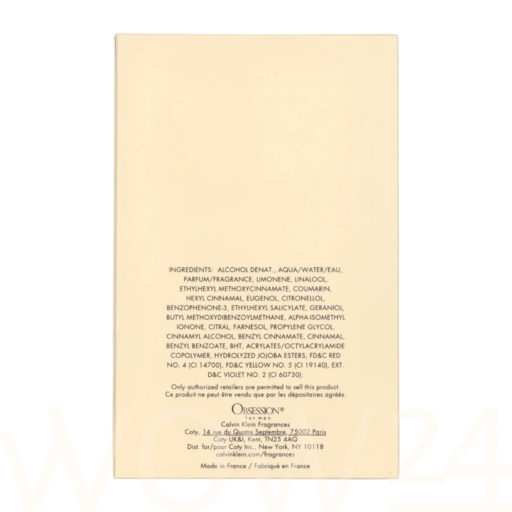 Calvin Klein Calvin Klein Obsession For Men Edt Spray 125 ml kvepalai Vyrams EDT